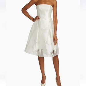 Amsale Rose Fil Coupe Fit-&-Flare Dress